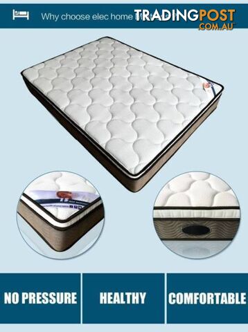 New Luxury Latex Eurotop 7 Zone Pocket Spring Mattress D/Q/K