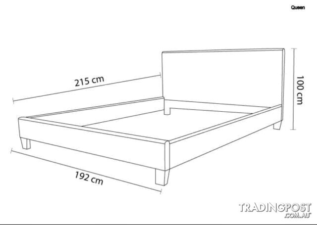 WarehouseSPECIAL Brand New all size Pu Leather Bed Black White - photo 3 of 10