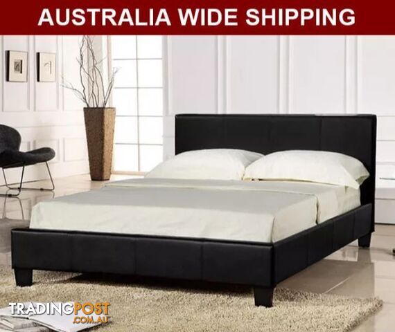 WarehouseSPECIAL Brand New all size Pu Leather Bed Black White