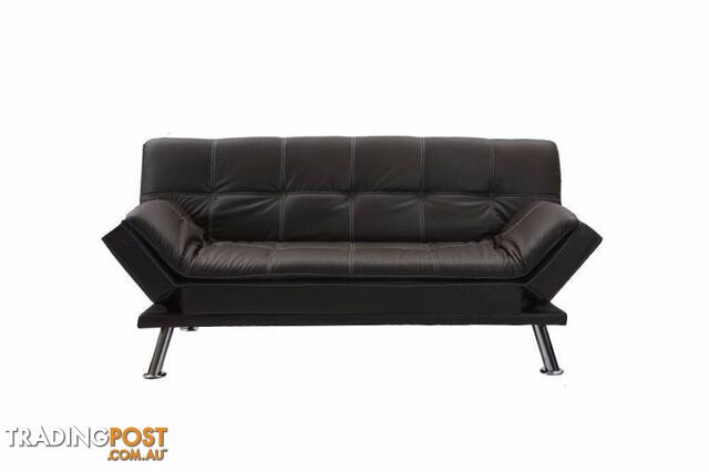 Brand New Quolity PU Leather Sofa Bed Black