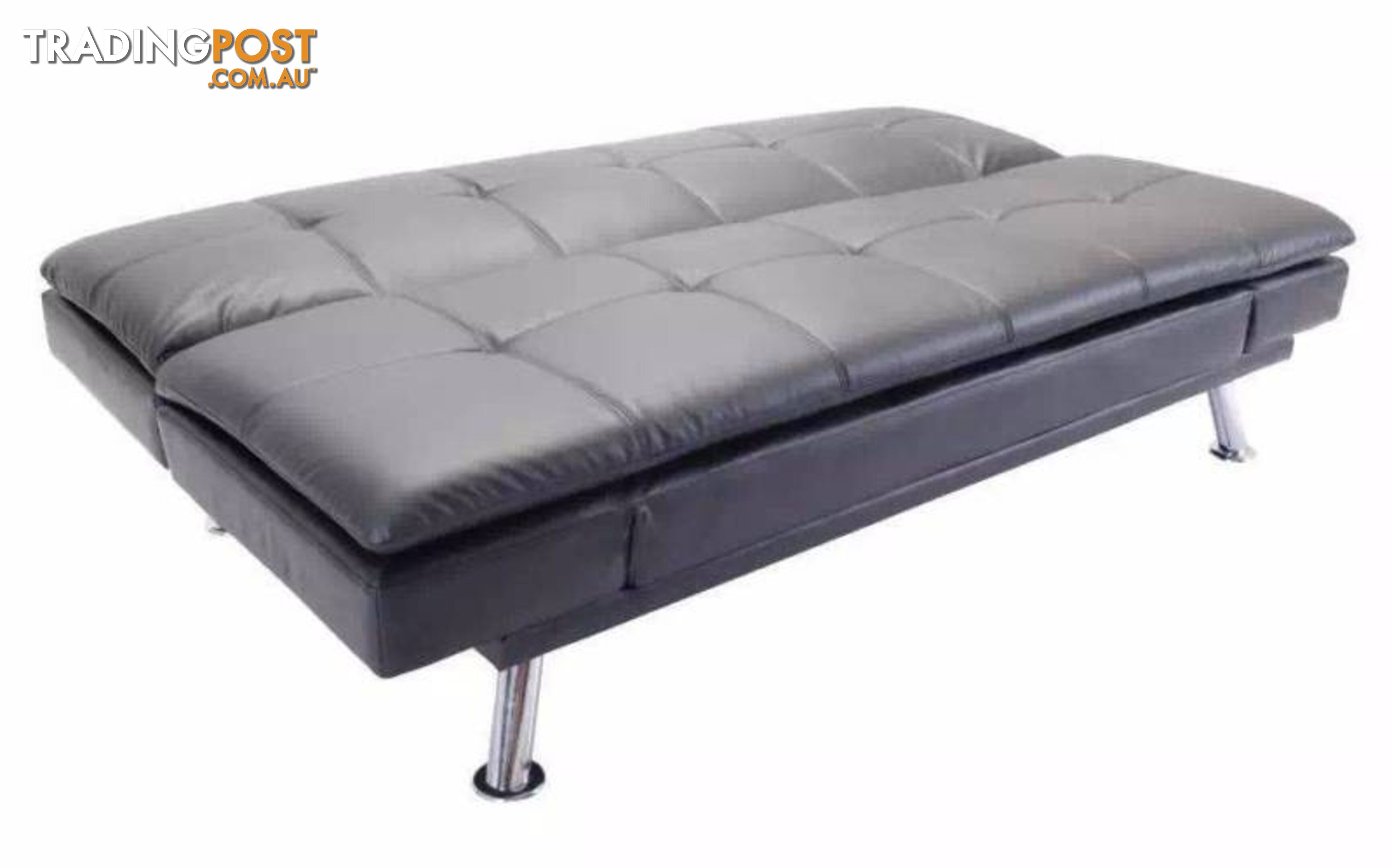 Brand New Quolity PU Leather Sofa Bed Black