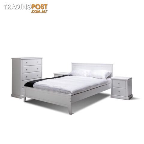 Warehouse direct sale MDF white bed frame double/queen available