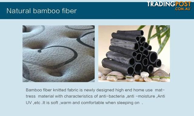 Bamboo Charcoal Fiber Memory Foam 9Zone Pocket Spring Mattress - photo 4 of 10