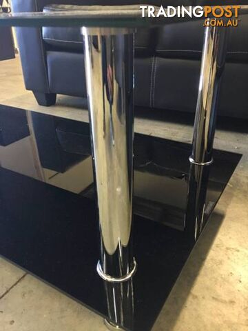 Brand New Luxury Black High Quality Tempered Glass Coffee Table - photo 5 of 7