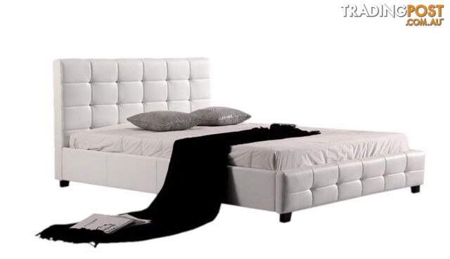 WarehouseSpecial 002 PU bed + Eurotop Mattress Double/Queen/King