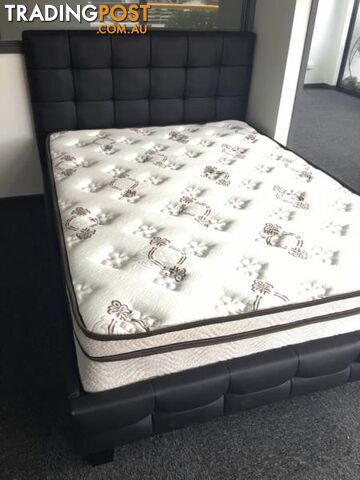 Warehouse direct Quality PU Leather Bed Black or White (EH002)