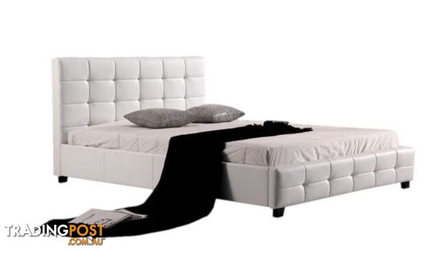 Warehouse direct Quality PU Leather Bed Black or White (EH002)