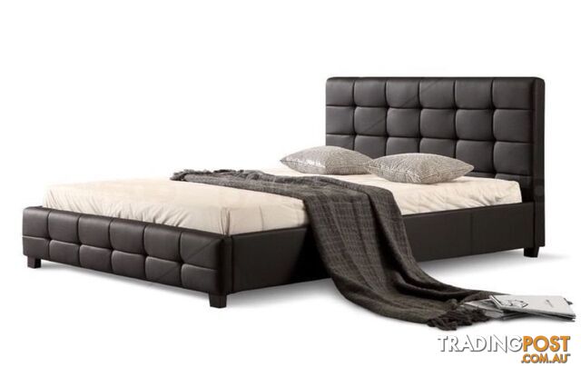 Warehouse direct Quality PU Leather Bed Black or White (EH002)