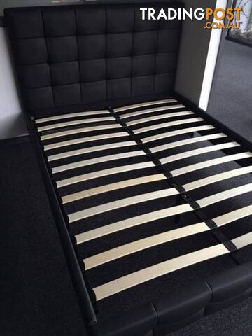 Warehouse direct Quality PU Leather Bed Black or White (EH002)