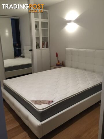 Brand New Quality PU Leather Bed Frame in Black or White