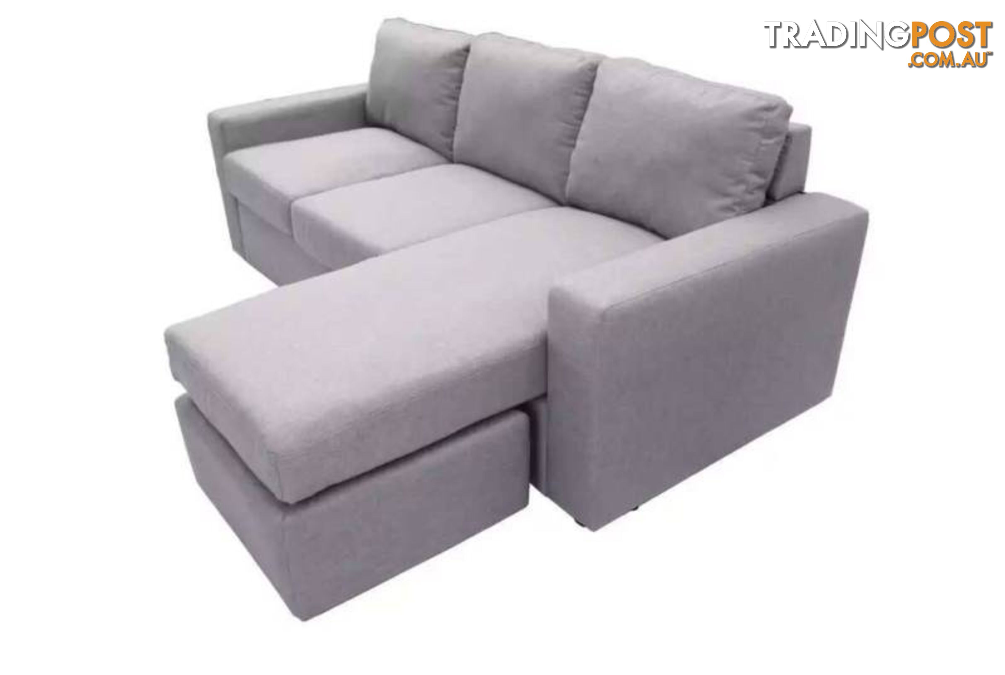 Brand New Fabric Sofa with chaise/ottoman Beige/Grey colour