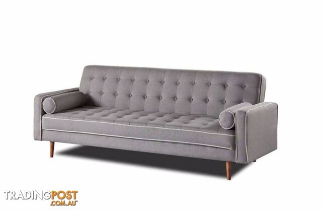 Brand New 3 Seater Grey Fabric Sofa Bed Couch Loung (SP068)