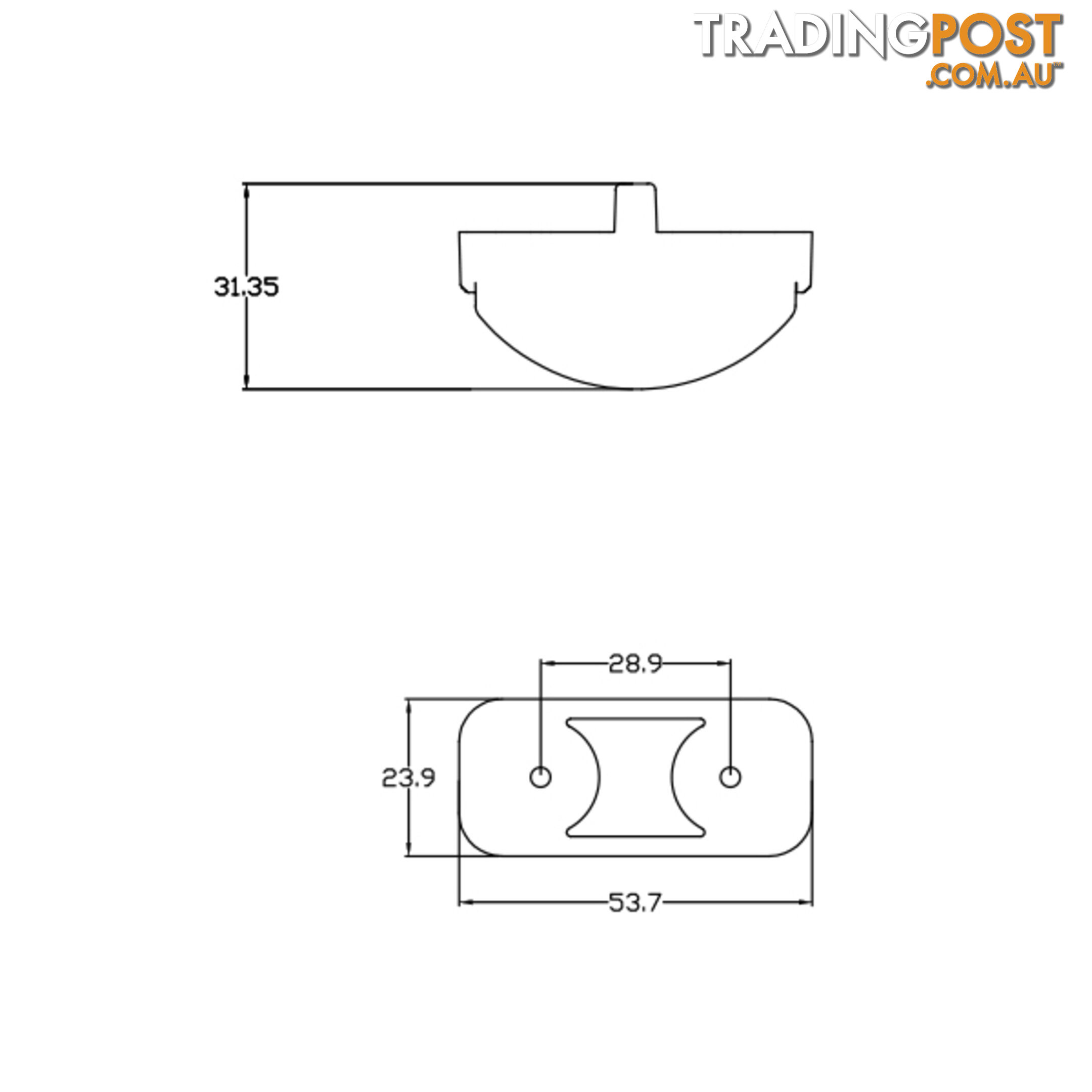 LED SIDE MARKER 54 X 24MM M/VOLT RED SMR5424