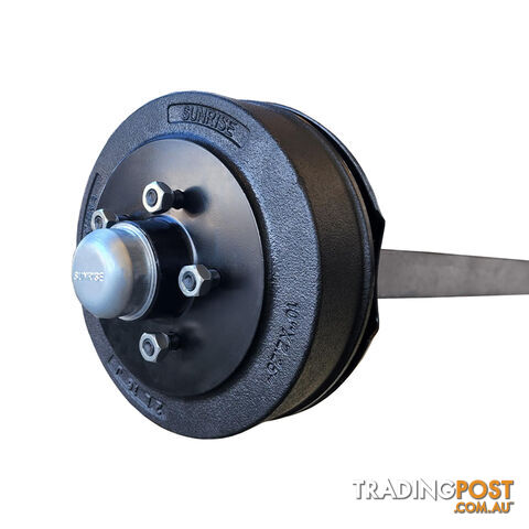 ELECTRIC DRUM PARALLEL BRAKED AXLE 1600KG RATED 50MM SQUARE EA50SPC
