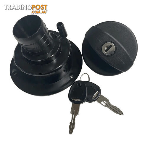 F.A.P. PETROL FILLER WITH LOCKABLE CAP – BLACK – 40MM 800-00934