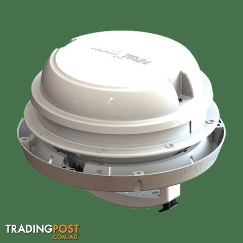 MAXXFAN DOME PLUS WITH LED & SLEEVE – WHITE. 00-03810W 650-03110