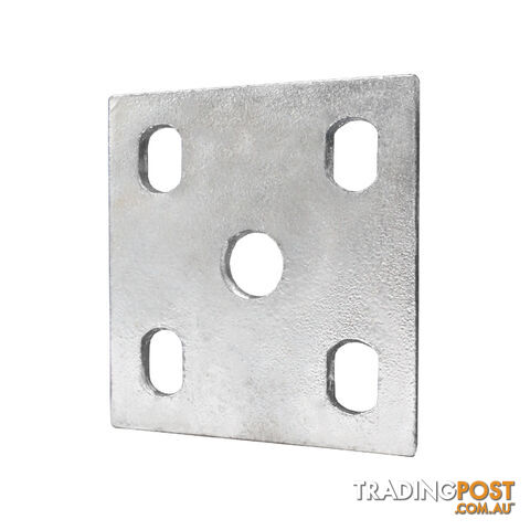 FISH PLATE GALVANISED 6MM SLOTTED SUIT 45MM SPRING FPS6G