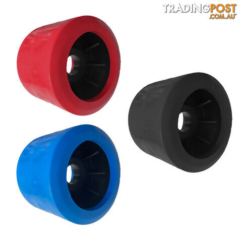 WOBBLE SMOOTH ROLLER 4&#8243; 20MM BORE (BLACK, BLUE OR RED) WR4S