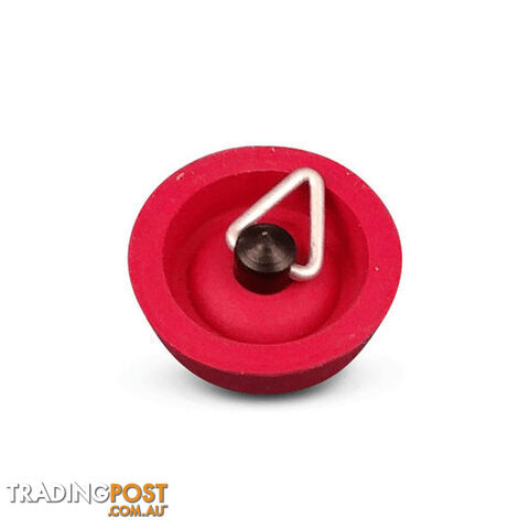 RED RUBBER SINK PLUG 25MM W/PULL SHACKLE. 496256 800-05112