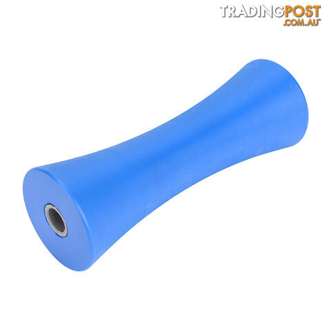 NYLON ROLLER CONCAVE ROLLER 8&#8243; 17MM BORE BLUE BRN112