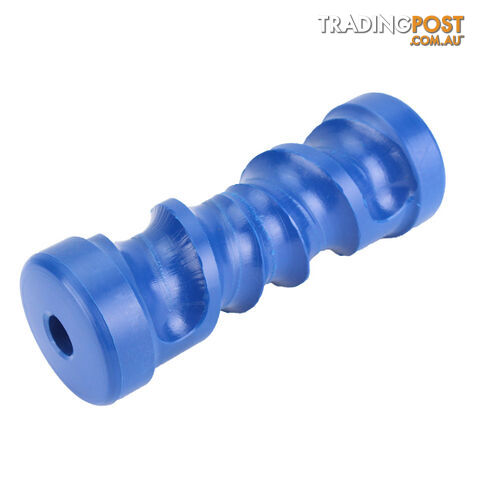 NYLON ROLLER SELF CENTERING ROLLER 8&#8243; 21MM BORE BLUE BRN117