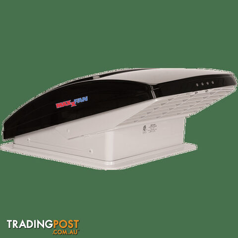 MAXXFAN DELUXE – SMOKE RAIN DOME, T/STAT, POWER LIFT AND REMOTE. 400X400MM....