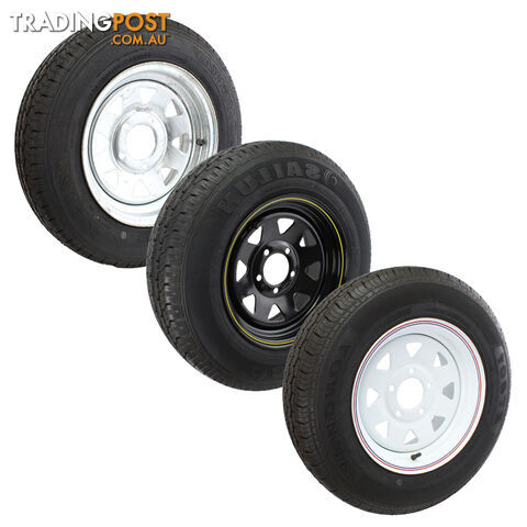 TRAILER 15&#8243; WHEELS RIM AND TYRE FITTED WRT15