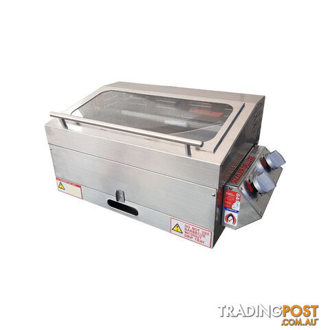 SIZZLER DELUXE 2.0 S/STEEL BBQ WITH HIGH LID WITH FLAME FAILURE 700-05644