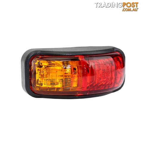 LED SIDE MARKER 54 X 24MM M/VOLT RED/AMBER SMRA5424