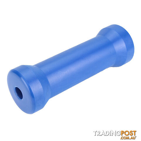 NYLON ROLLER KEEL ROLLER 8&#8243; 17MM BORE BLUE BRN107