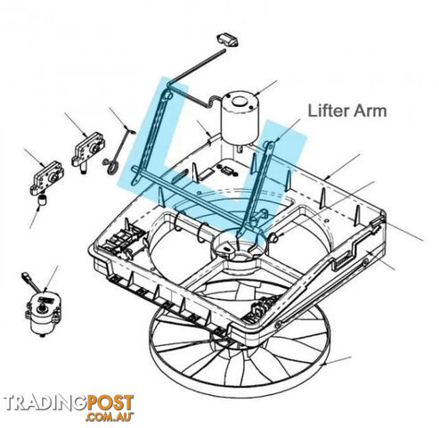 MAXX AIR LIFTER ARM. 10-20222KS 650-03526