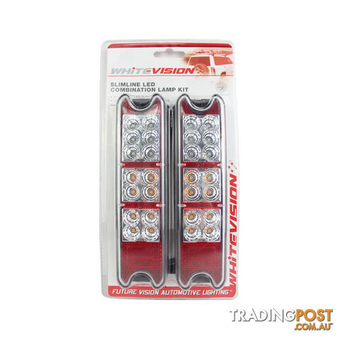 WHITE VISION SLIMLINE LED COMBINATION LAMP KIT MULTI VOLT LED190WV