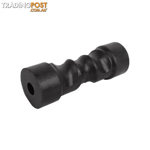 RUBBER ROLLER SELF CENTERING BLACK ROLLER 8&#8243; 21MM BORE BRR219