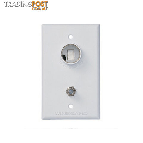 WINEGARD WHITE 2ND TV WALL PLATE ONLY – KIT BAGGED. CC-TG41 900-00364