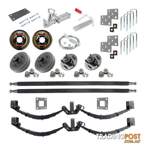 DIY TANDEM AXLE MECHANICAL DRUM BRAKE KIT DIYTAM