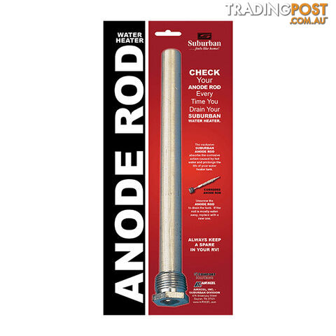 SUBURBAN ALUMINUM ANODE ROD FOR ALL SUBURBAN HWS – T/S HARD WATER ONLY. 232768...