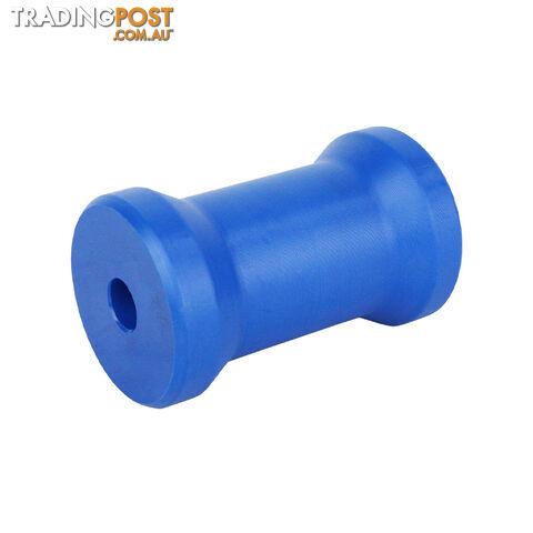 NYLON ROLLER KEEL ROLLER 4 1/2&#8243; 17MM BORE BLUE BRN105