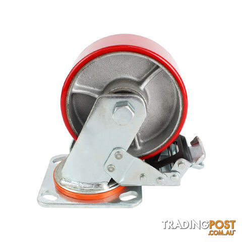 CASTERS 5&#8243; H/DUTY SWIVEL BRAKED C5SHDB