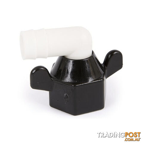 SHURFLO 90D ELBOW WITH 1/2″ BARB TAIL. 244-3926 800-00200
