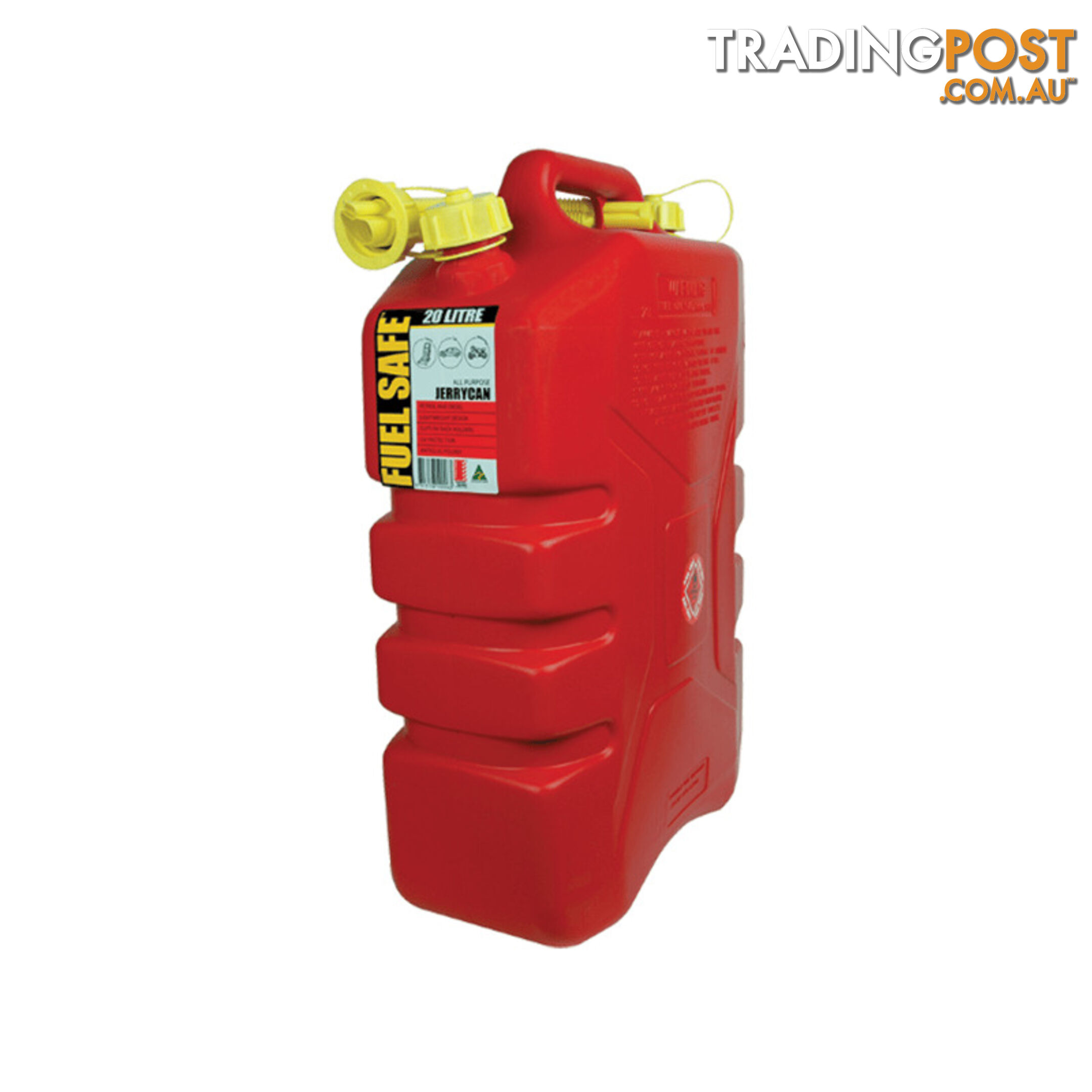 FUEL SAFE ALL-PURPOSE PLASTIC 20L FUEL CAN. FC20R 800-02420