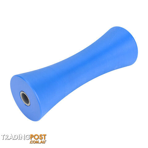 NYLON ROLLER CONCAVE ROLLER 8&#8243; 21MM BORE BLUE BRN113