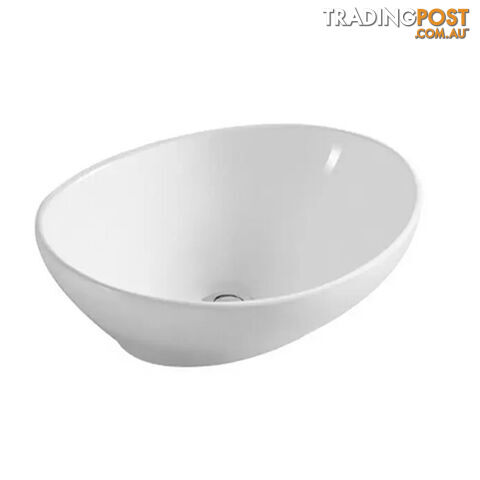 CERAMIC BATHROOM OVAL BASIN (405X330X145MM) – GLOSS WHITE. W1115 800-06351