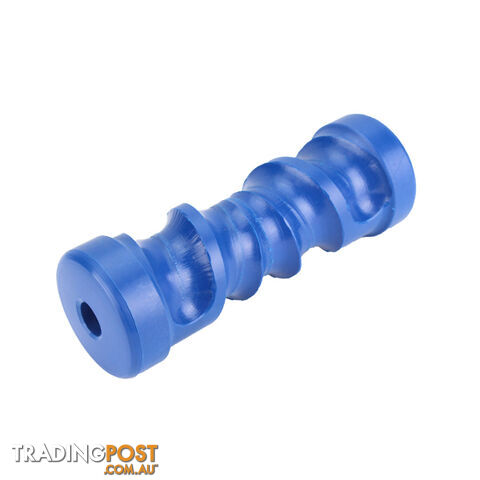 NYLON ROLLER SELF CENTERING ROLLER 6&#8243; 17MM BORE BLUE BRN115