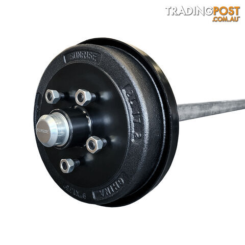HYDRAULIC DRUM BRAKED AXLE 1400KG RATED 45MM SQUARE HA45S96C