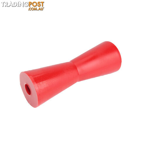 POLY SOFT ROLLER 8&#8243; CONCAVE ROLLER 17MM BORE RED BRPS326
