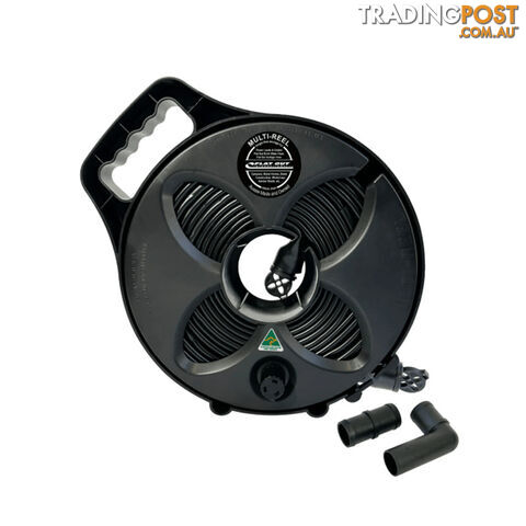 FLAT-OUT 9M SULLAGE HOSE ON BLACK MULTI-REEL 25MM. M3NK 800-01272