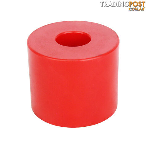 POLY SOFT ROLLER ROUND CAP 2 1/2&#8243; 17MM BORE RED BRPS305