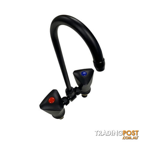 COAST BLACK HOT & COLD MIXER FAUCET WITH FOLD DOWN SPOUT. 8515B-20 800-06777