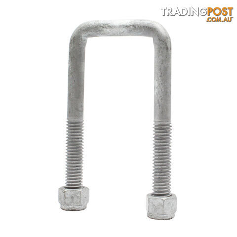 U-BOLTS WITH NYLOC NUT 1/2&#8243; GALVANISED UBG