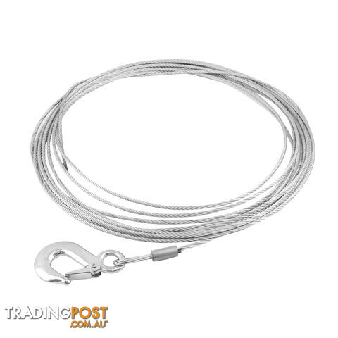 WINCH CABLE ONLY WITH EYE HOOK 10M SPARE WCO10
